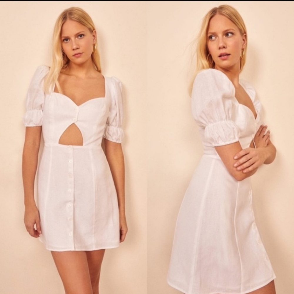 🍥REFORMATION CLAY DRESS WHITE